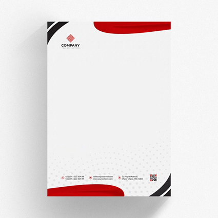 Letterhead, Customised design, Offset & digital printing | Red Dot Fze